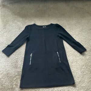 GAP Black Dress with Zipper Details